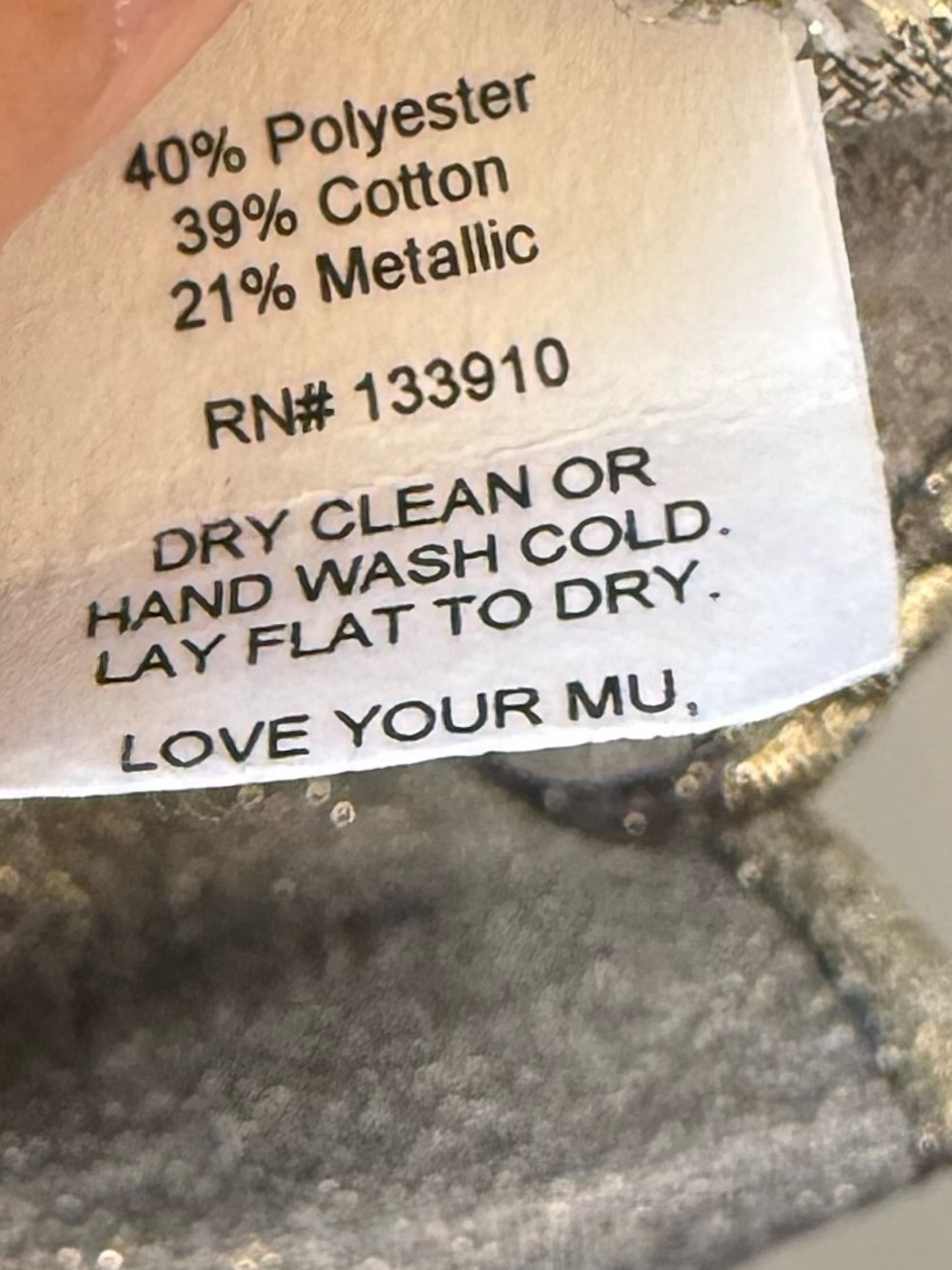 Show Me Your MUMU one shoulder metallic peplum top sz M - Picture 8 of 8